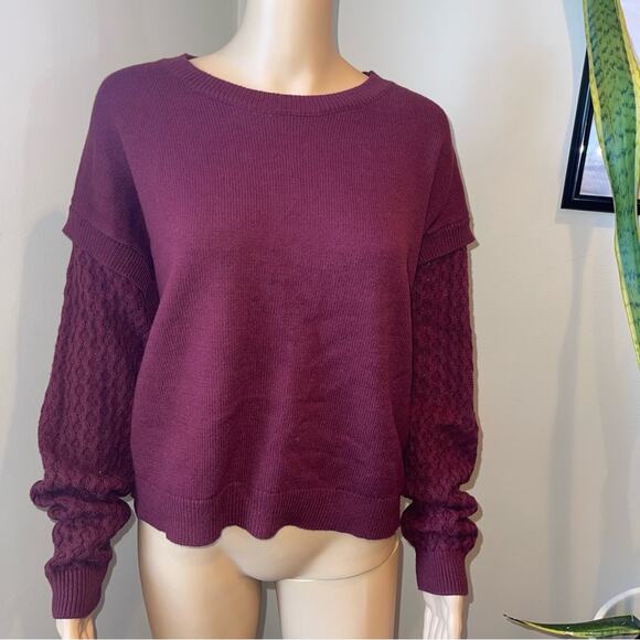 Open Edit Stitch Sleeve Sweater - Picture 3 of 8